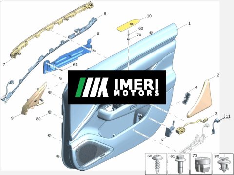 6608226873LA2 Front Door Trim Panel Assembly (Applicable model needs context, e.g., Left/Right) ZEEKR 7X