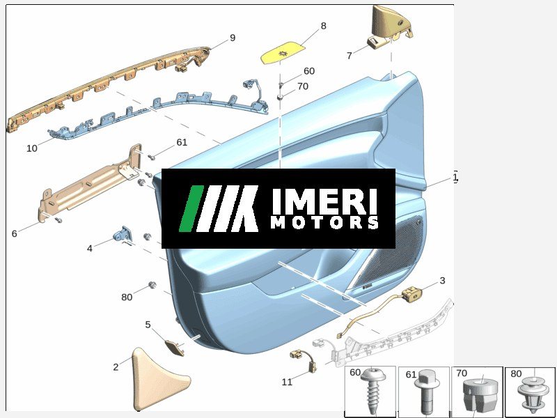 Front Door Trim Panel Assembly (Applicable model needs context, e.g., Left/Right) - ZEEKR 7X