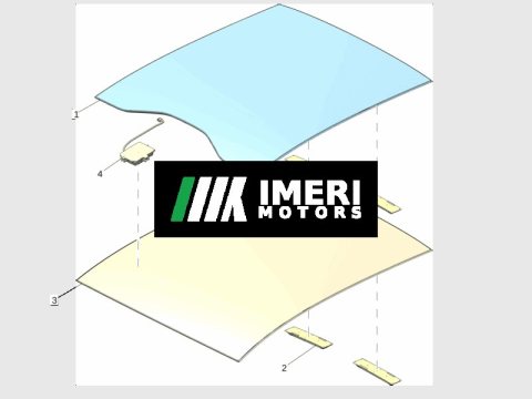 8893082532 Fixed Panoramic Glass Roof Panel ZEEKR 7X