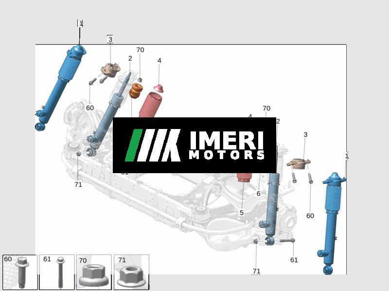 Rear Shock Absorber Assembly Left