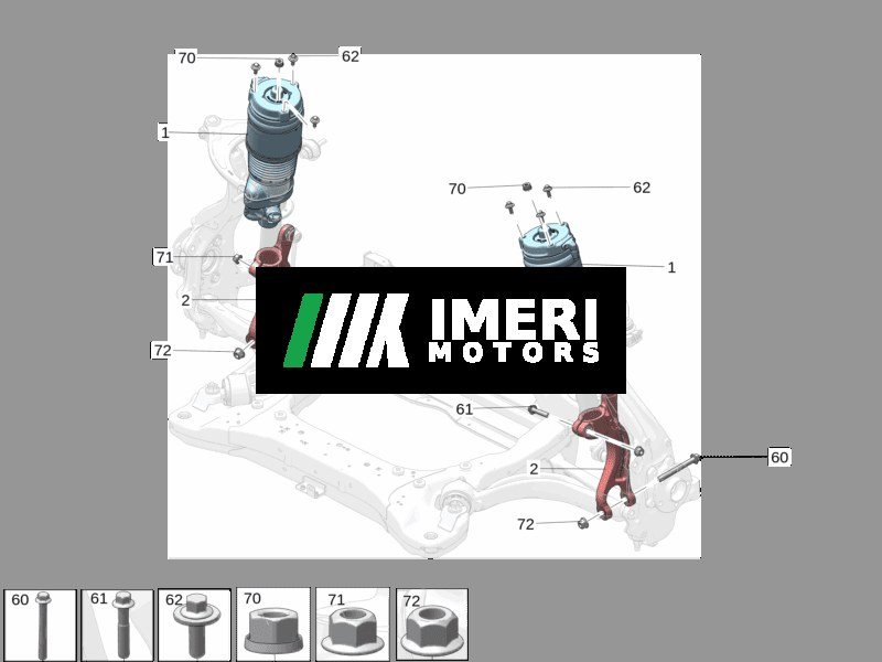 Front Air Spring and Shock Absorber Assembly Left - Zeekr 009