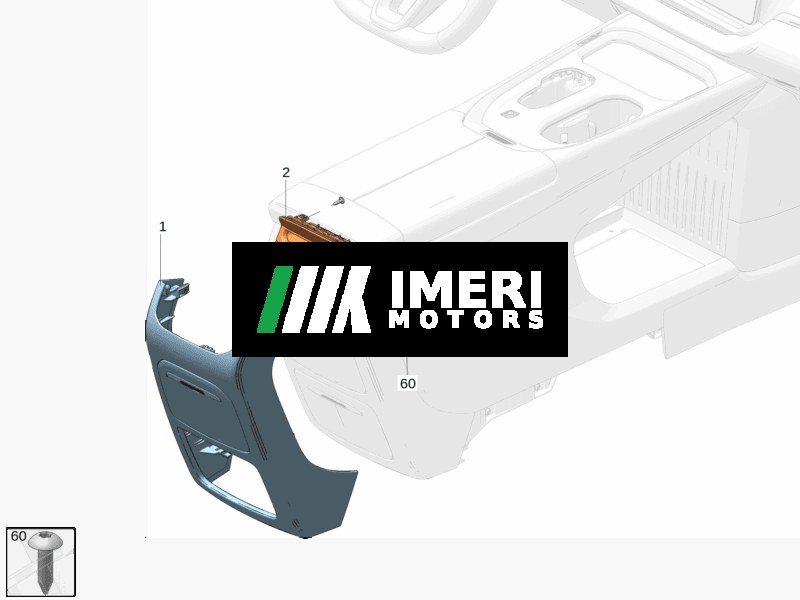 Center Console Rear Cover - Zeekr 009