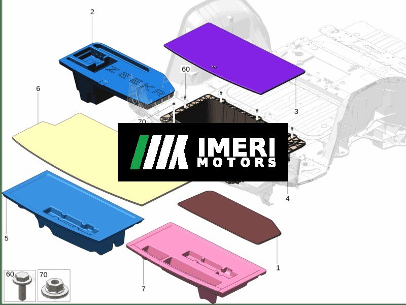 Rear Storage Box Foam - Zeekr 009