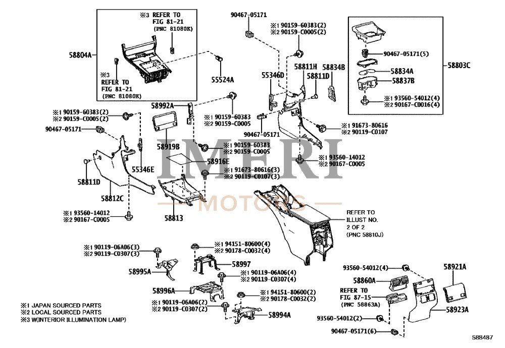 Console Box Cup Holder Sub-Assembly