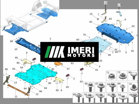 6608063120 Rear Floor Under Cover Zeekr 009