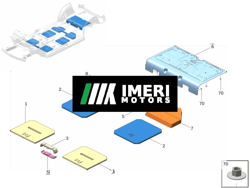 High Voltage Battery Front Insulation Pad High Voltage Battery Rear Insulation Pad - Zeekr 009