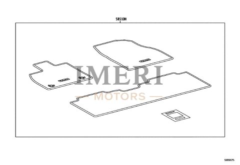58500YYG80C0 Floor Carpet Assembly Toyota bZ4X
