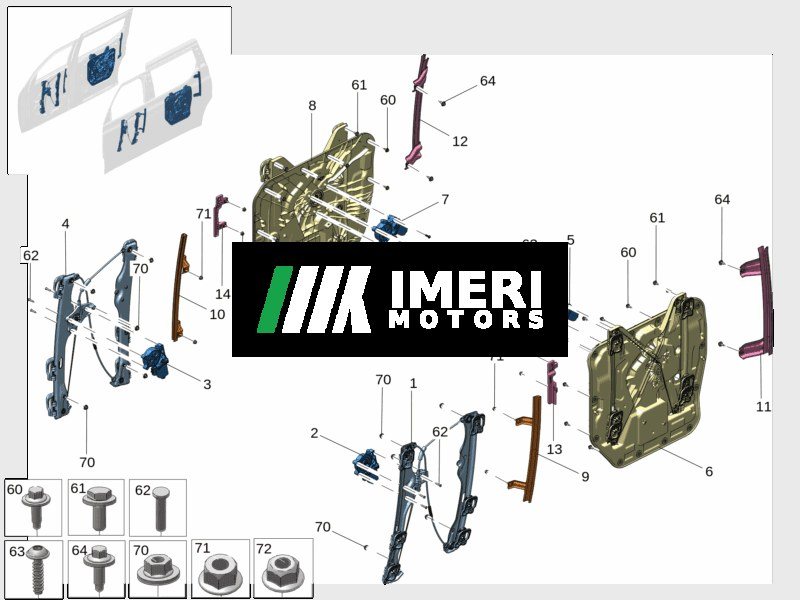 Front Window Regulator Left - Zeekr 009