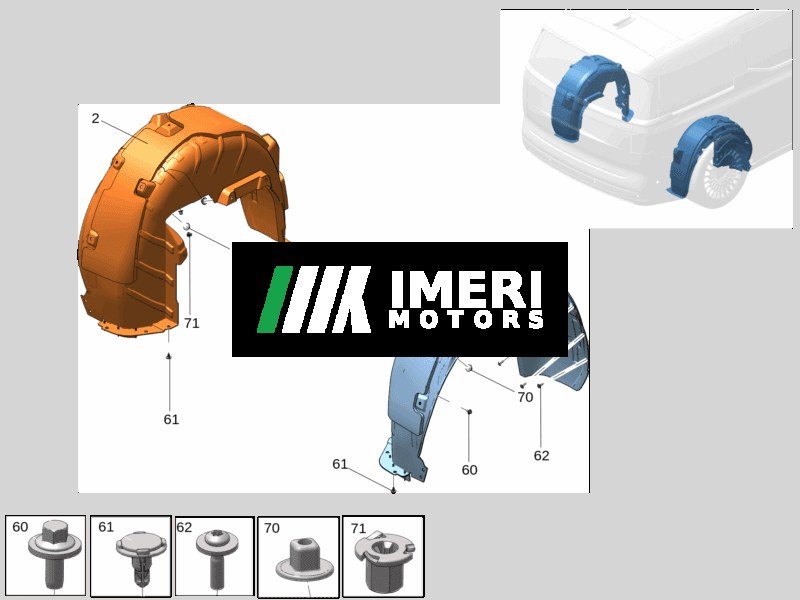Rear Wheel House Splash Shield Left Rear Wheel House Splash Shield Right