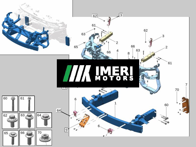 Front Bumper Beam - Zeekr 009