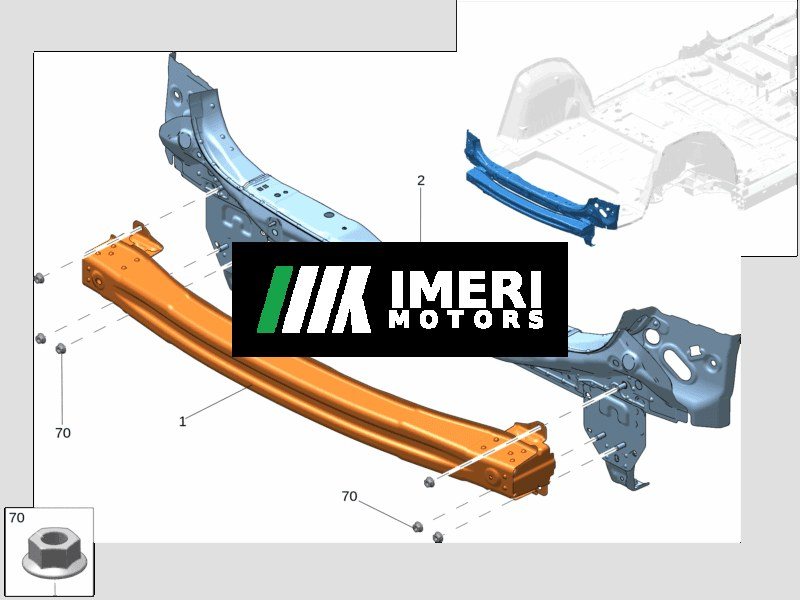 Rear Bumper Beam - Zeekr 009