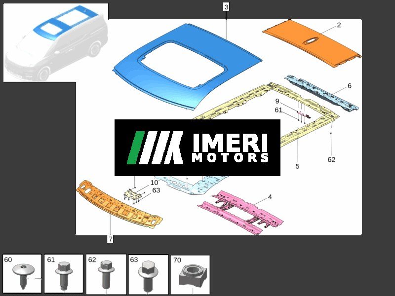 Sunroof Reinforcement Panel - Zeekr 009