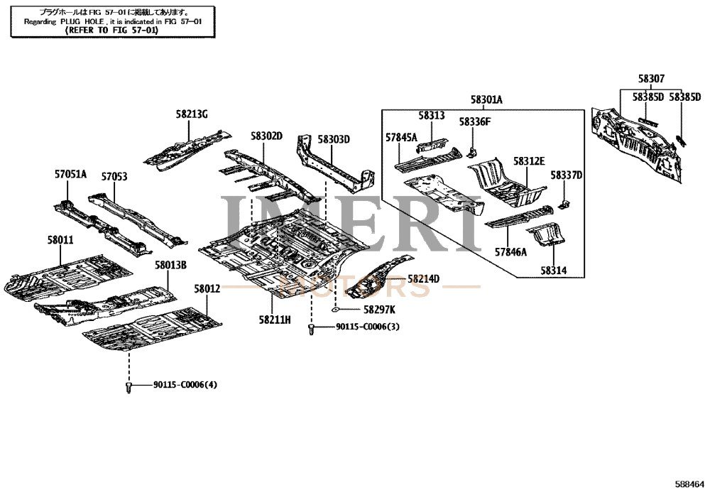 Front Floor RH Crossmember Sub-Assembly