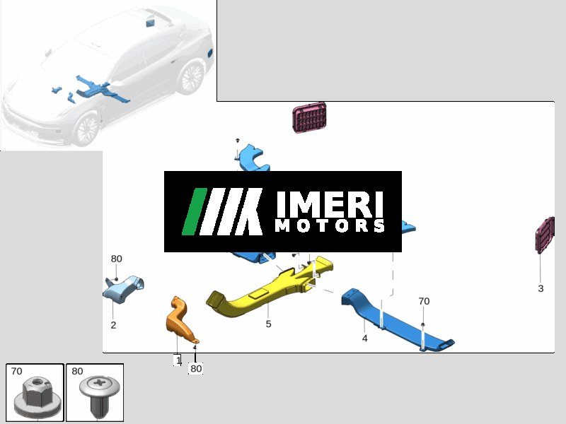 Driver Side Footwell Air Duct (Left) - Zeekr 001
