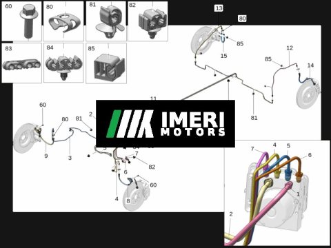 6600138825 - Brake Master Cylinder Pipe Zeekr 001