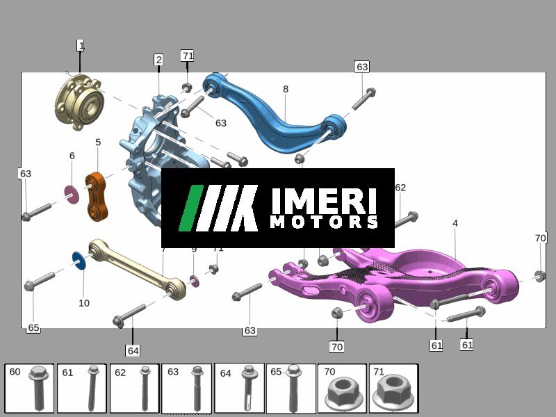 Rear Wheel Hub Bearing - Zeekr 001 - 2
