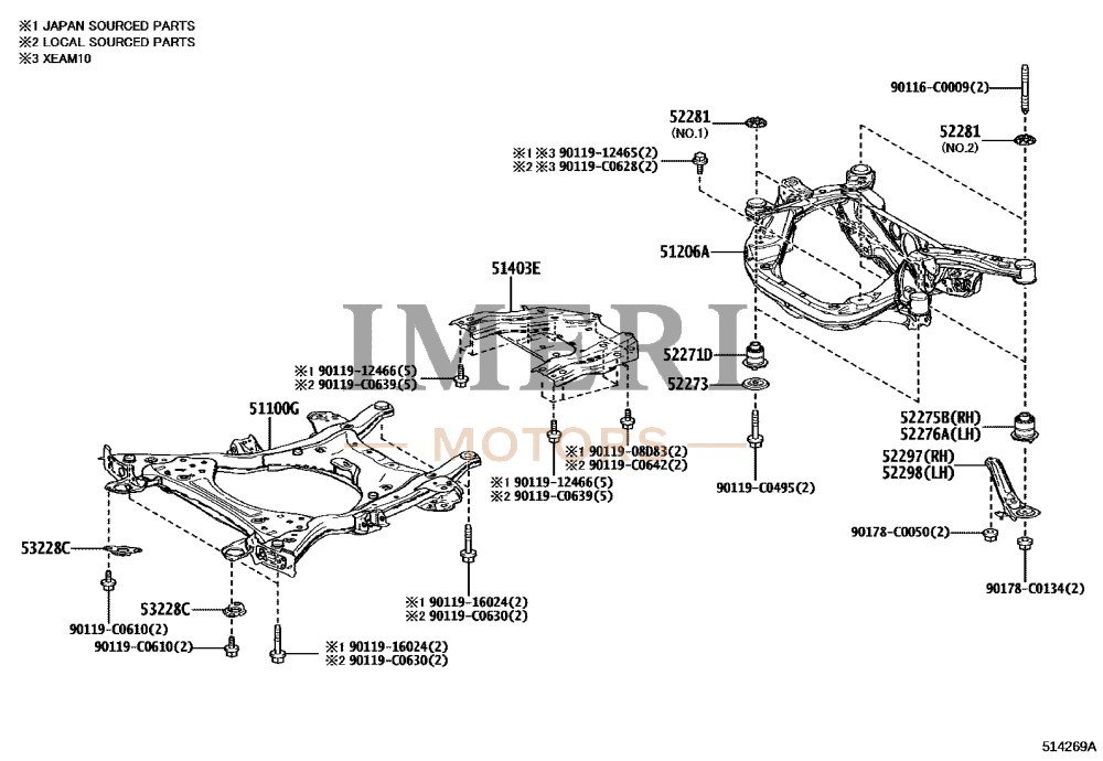 Front Frame Assembly - Toyota bZ4X