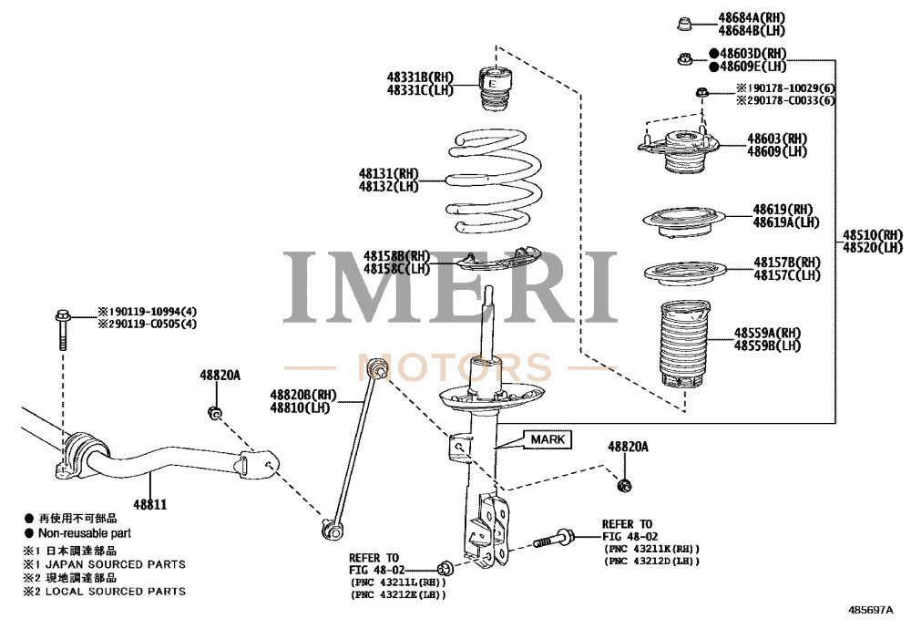 Front Shock Absorber Assembly RH - Toyota bZ4X