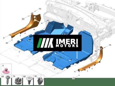 8892465069BA0, 8892465145BA0 - Front Carpet (Left/Right) Zeekr 001