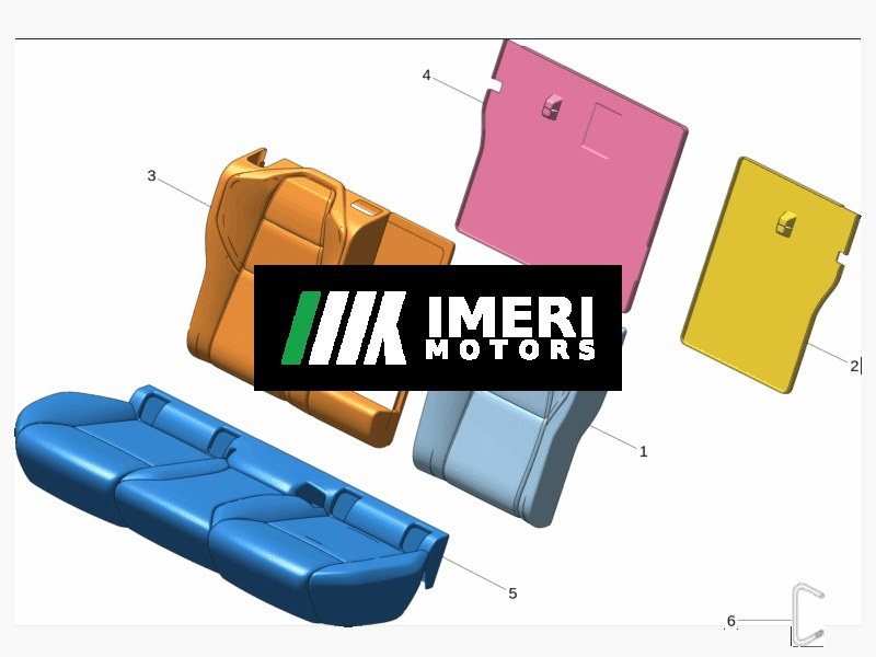 Rear Seat Backrest Assembly - Zeekr 001