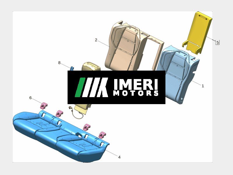 Rear Seat Backrest Padding - Zeekr 001