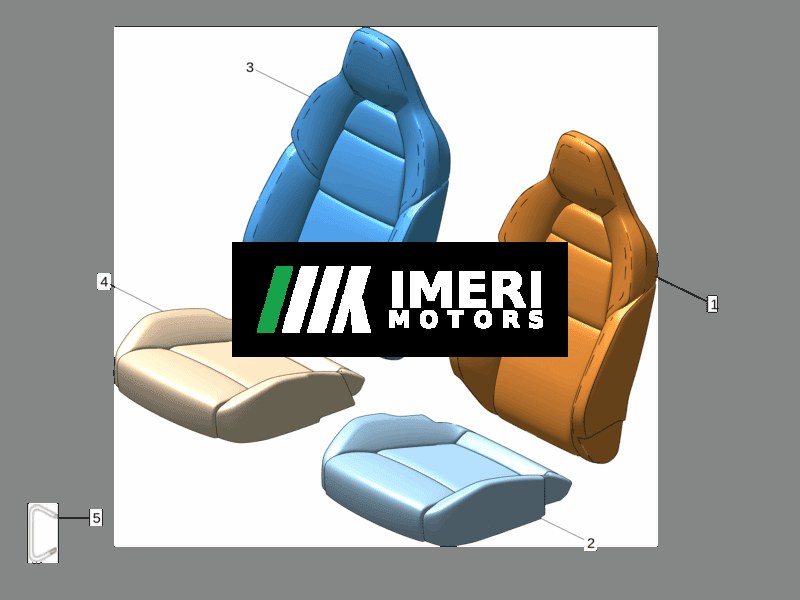 Front Seat Backrest Cover (Left) / Front Seat Cushion Cover (Left) - Zeekr 001