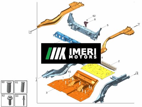 6608045068C15, 6608045069C15 - Rear Longitudinal Beam (Right/Left) Zeekr 001