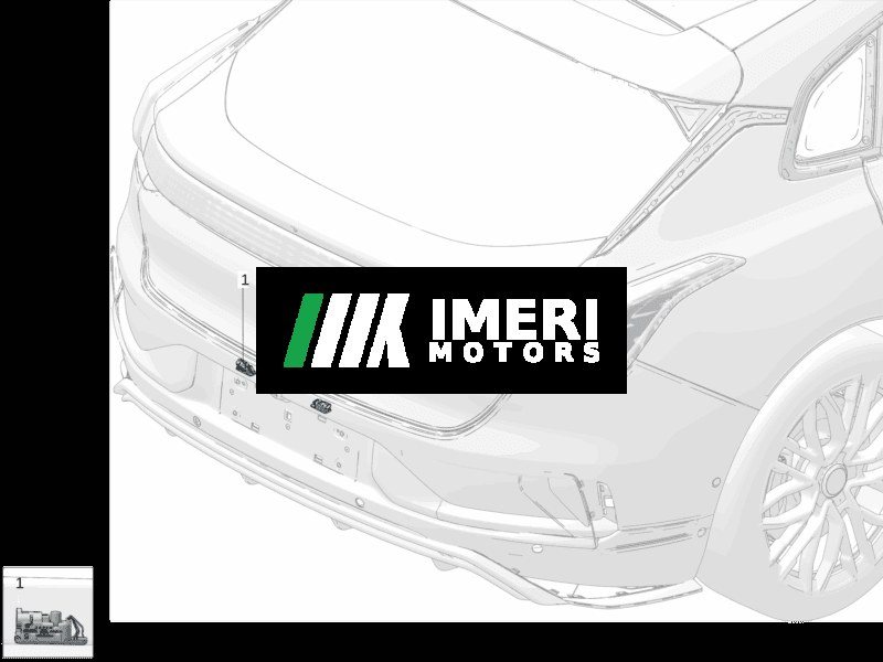 License Plate Lamp - Zeekr 001
