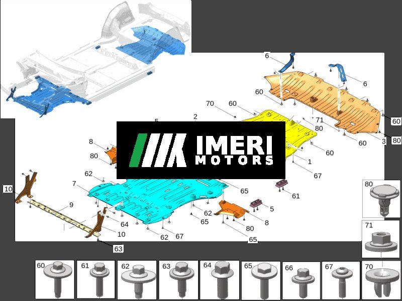 Rear Floor Under Cover - Zeekr 001