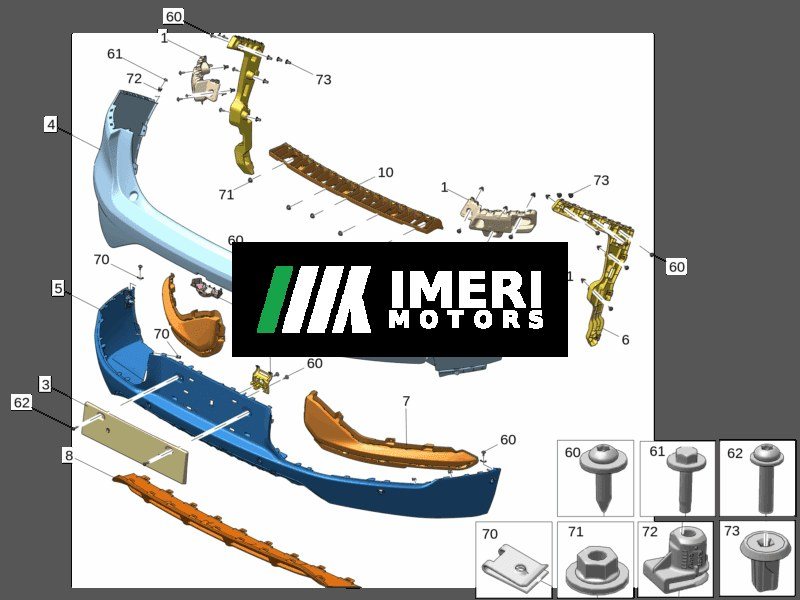 Rear Bumper Upper Cover / Lower Cover - Zeekr 001