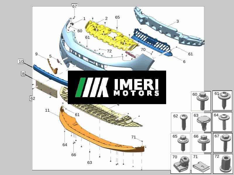 Front Bumper Upper Cover - Zeekr 001