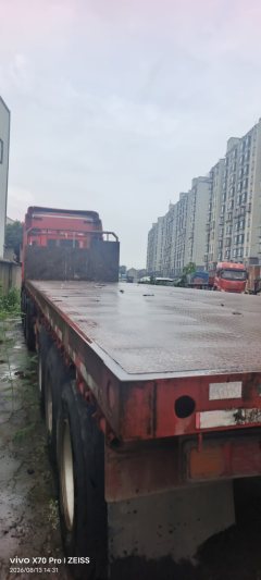 10 m x2.5 m 3 flatbed semi-trailer - ფოტო 2