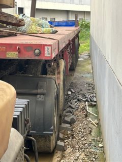12 m x2.55 m 3 flatbed semi-trailer - ფოტო 2