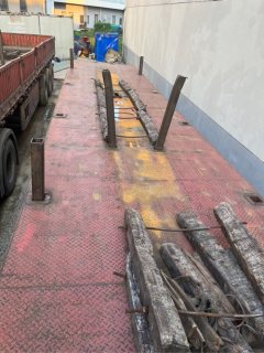12 m x2.55 m 3 flatbed semi-trailer - ფოტო 4