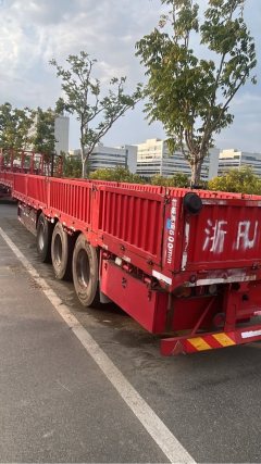13 m x255 m 3 flatbed semi-trailer - ფოტო 4