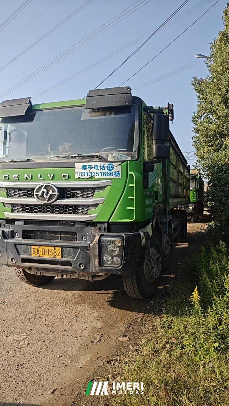 2019 SAIC Hongyan Genlyon 390 hp 8X4 8 m