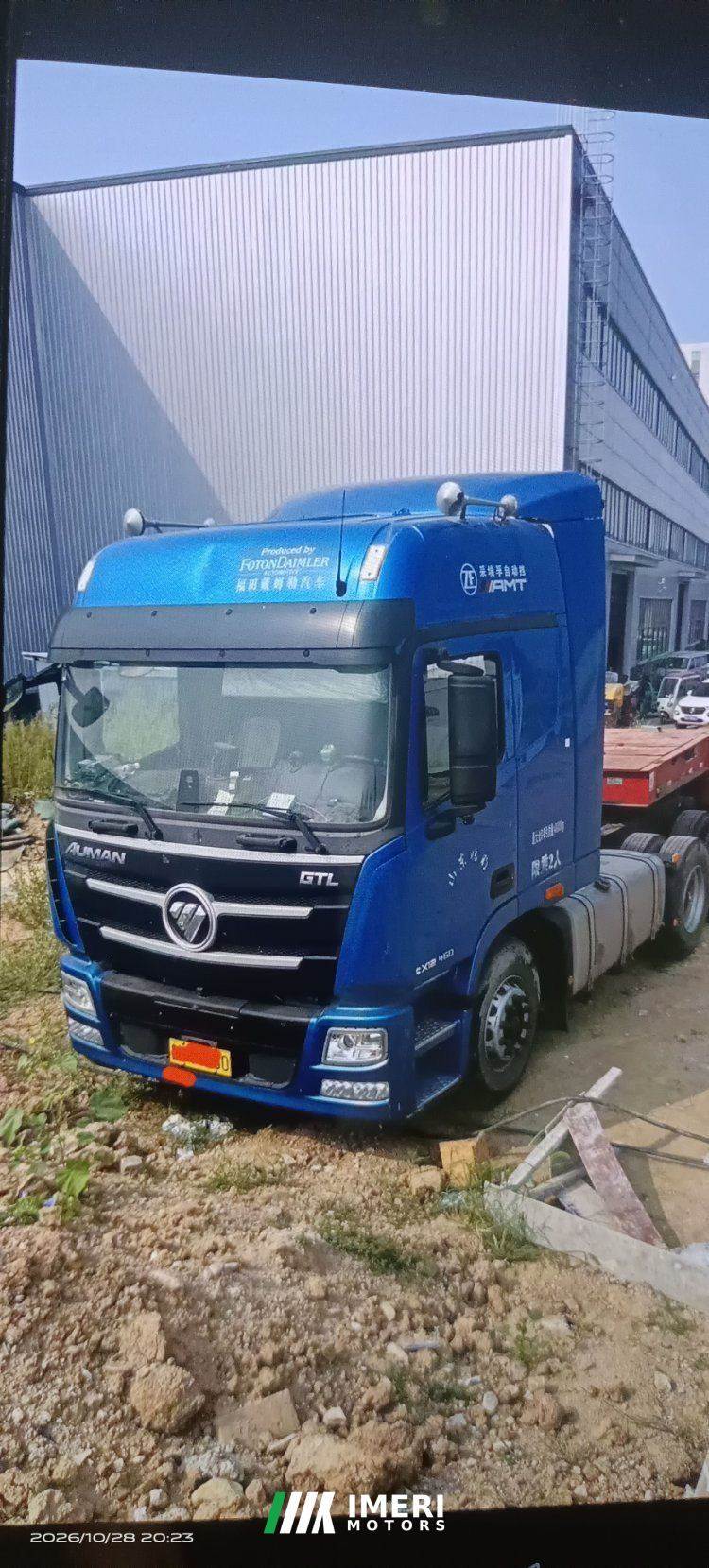 2021 Foton Auman GTL 460 hp 4X2