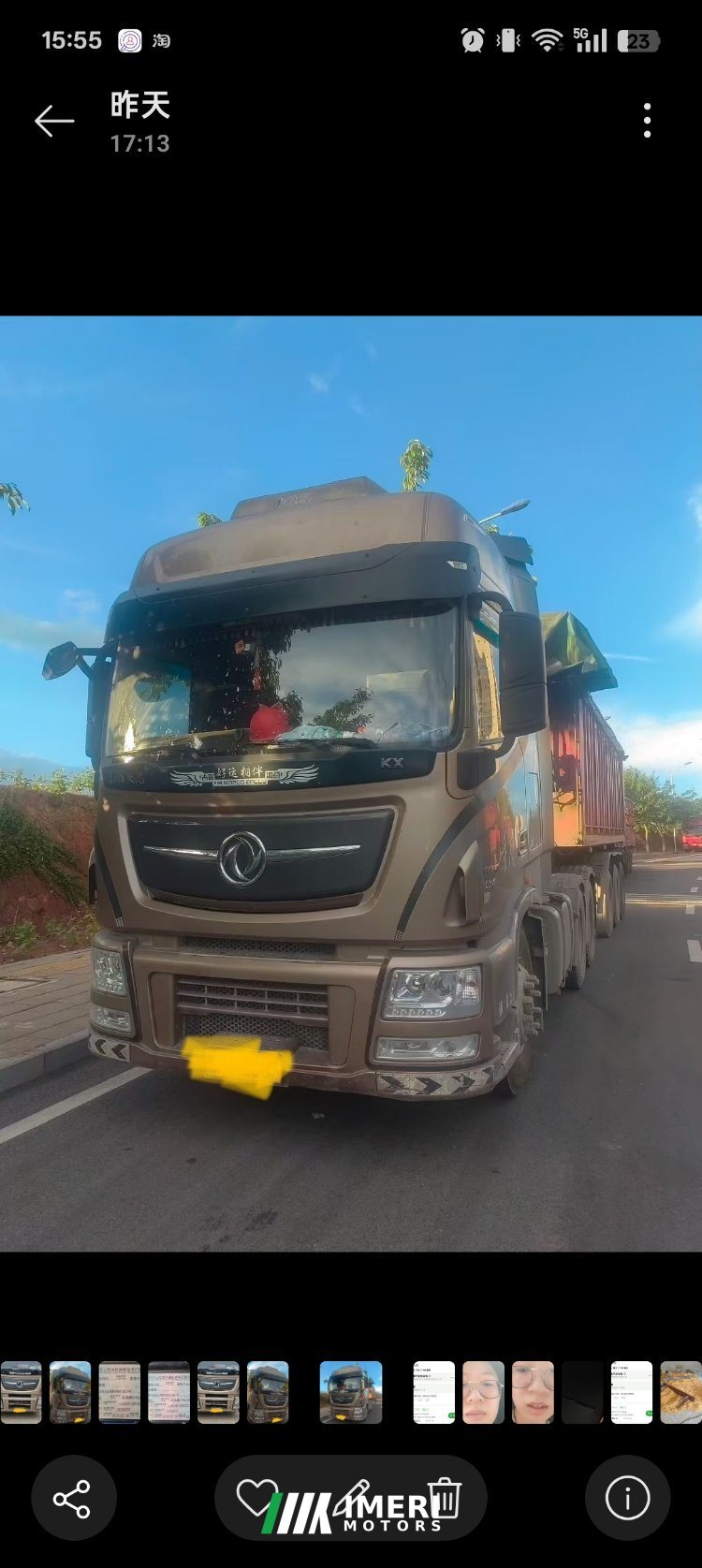 2019 Dongfeng Celestial Flagship KX 520 hp 6X4
