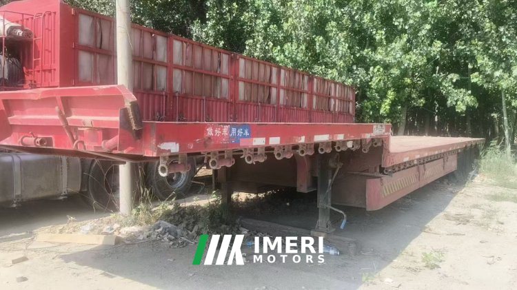 17.5 m x3 m 3 flatbed semi-trailer - სატვირთო ჩინეთიდან