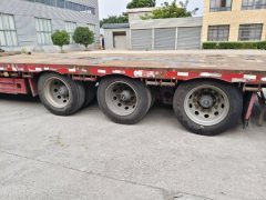 13.75 m x3 m 3 flatbed semi-trailer - ფოტო 2