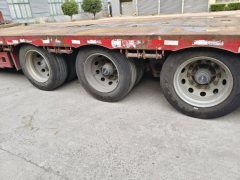 13.75 m x3 m 3 flatbed semi-trailer - ფოტო 3