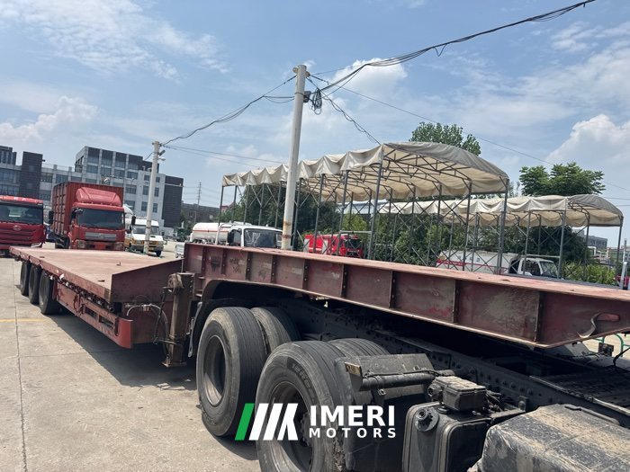 13.75 m x3 m 3 flatbed semi-trailer - სატვირთო ჩინეთიდან