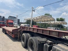 13.75 m x3 m 3 flatbed semi-trailer - ფოტო 1