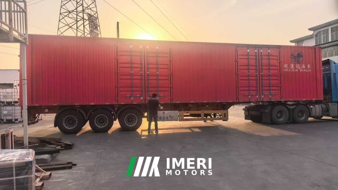 15.5 m x2.8 m 3 box body semi-trailer - truck from China