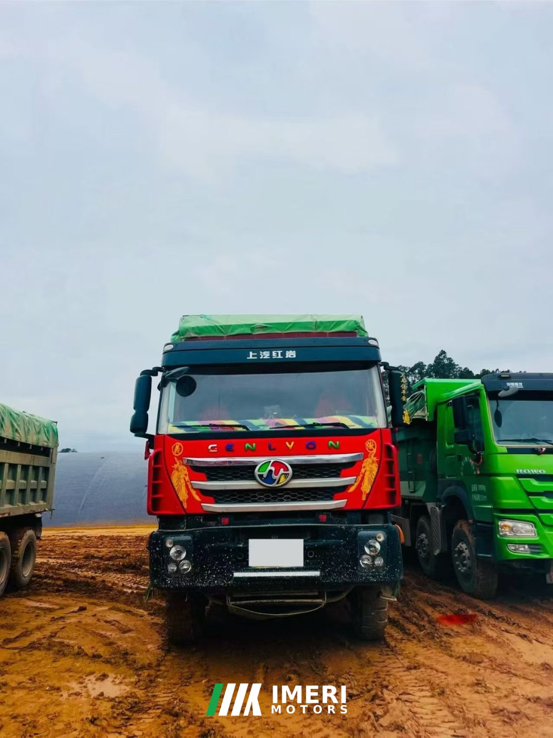 SAIC Hongyan Genlyon 450 hp 6X4 6 m - truck from China