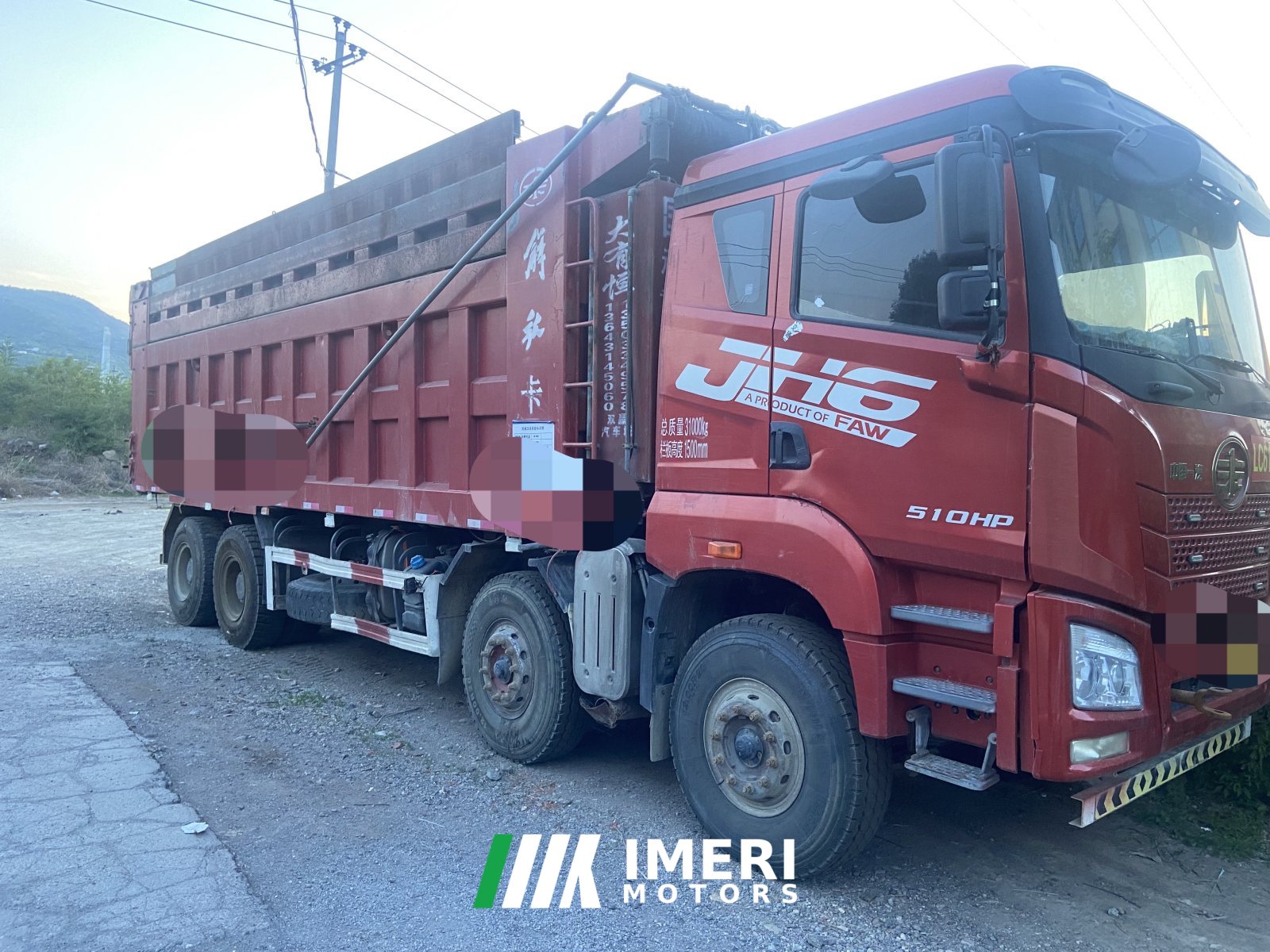 2021 FAW Jiefang JH6 510 hp 8X4 8 m