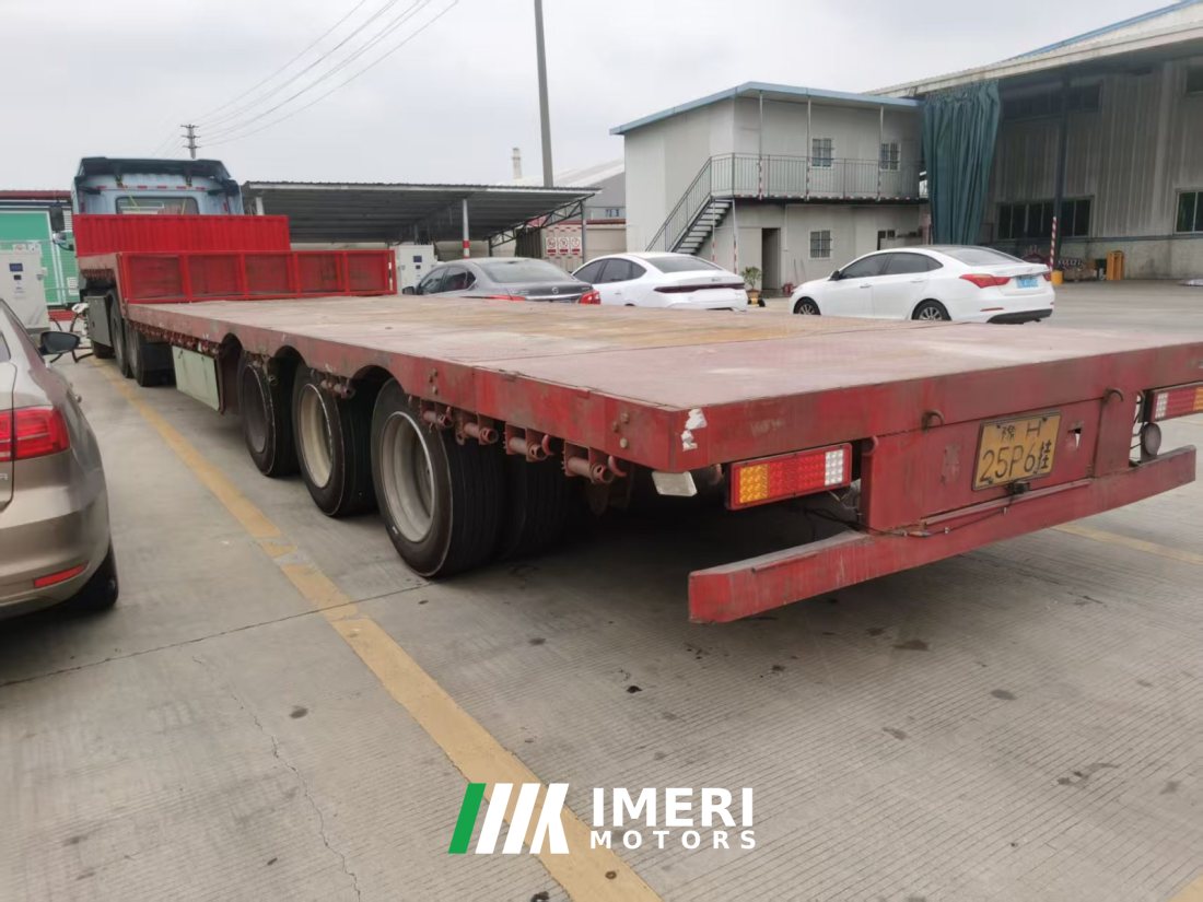 13.75 m x3 m 3 flatbed semi-trailer - სატვირთო ჩინეთიდან