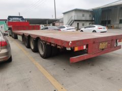 13.75 m x3 m 3 flatbed semi-trailer - ფოტო 1
