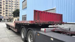 13.75 m x3 m 3 flatbed semi-trailer - ფოტო 1