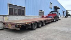 13.75 m x3 m 3 flatbed semi-trailer - ფოტო 3